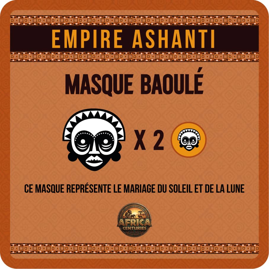 Carte Masque Baoulé